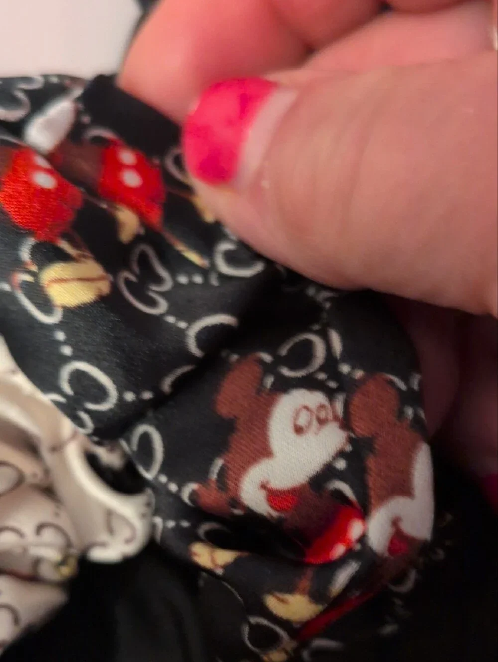 mickey mouse Fashion soft scrunchies